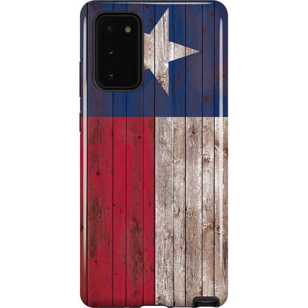 Texas Flag Dark Wood Samsung Pro Case