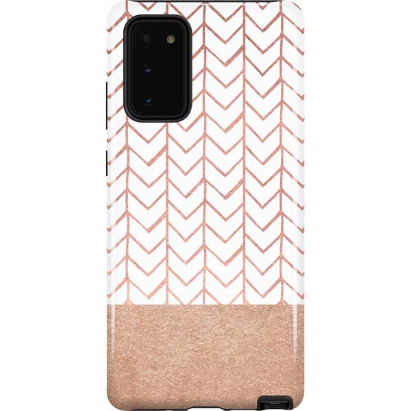 Rose Gold Herringbone Samsung Pro Case