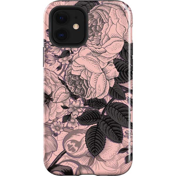 Rose Quartz Floral Apple Impact Case