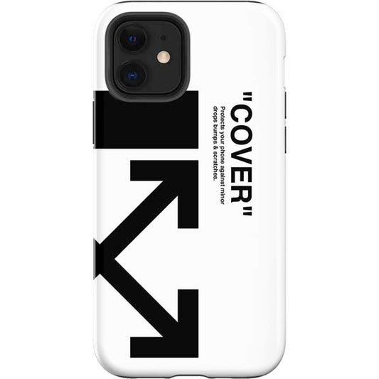 Black and White Arrows Apple Impact Case