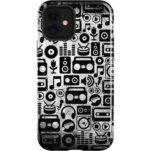 Music Pattern Apple Impact Case