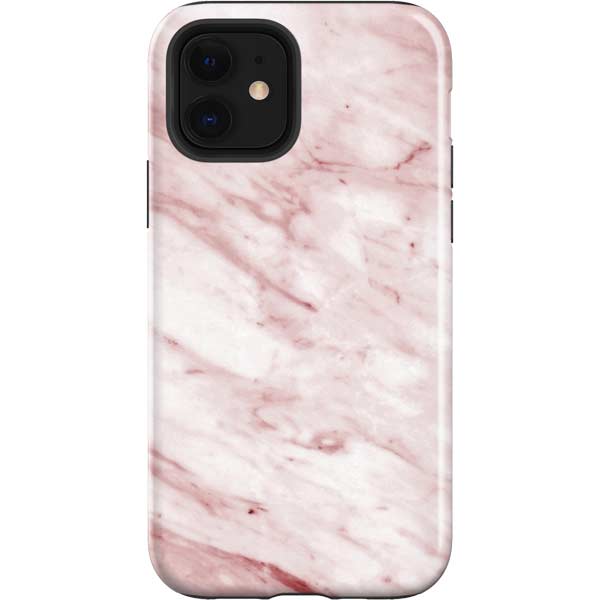 Pink Marble Apple Impact Case