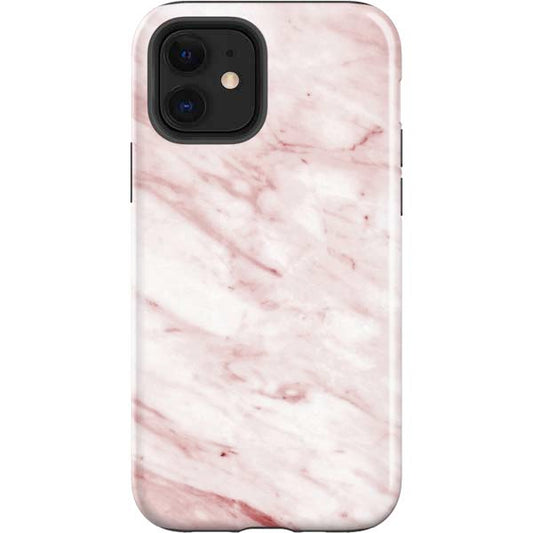 Pink Marble Apple Impact Case