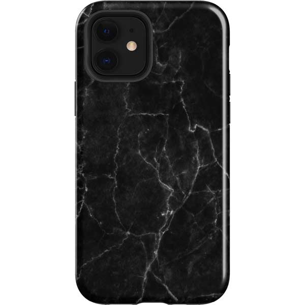 Black Marble Apple Impact Case