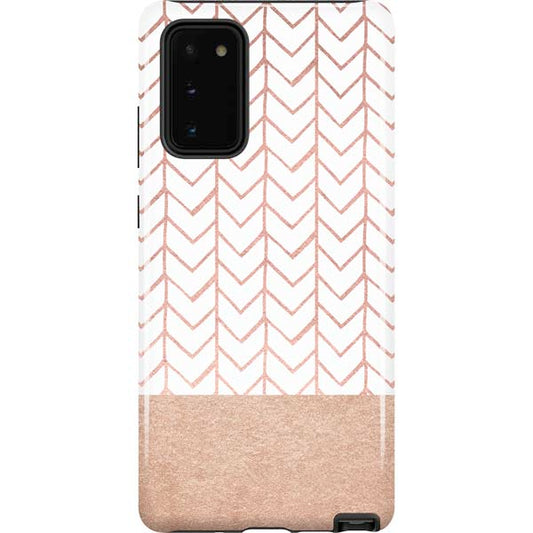 Rose Gold Herringbone Samsung Pro Case