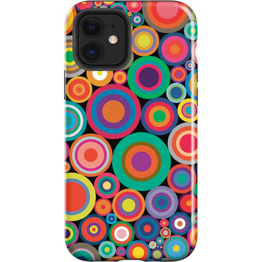 Psychedelic Circles Apple Impact Case