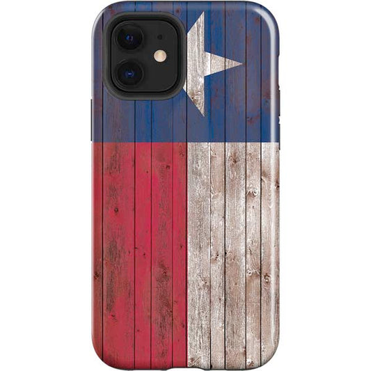 Texas Flag Dark Wood Apple Impact Case