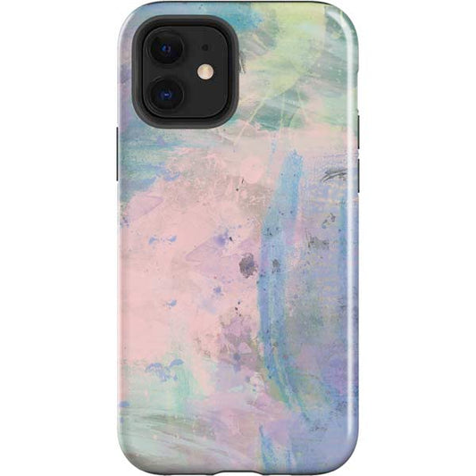 Rose Quartz & Serenity Abstract Apple Impact Case