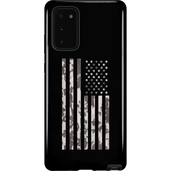 Black and White Camo American Flag Samsung Pro Case