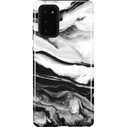 Black and White Marble Ink Samsung Pro Case