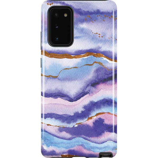 Blue Violet Watercolor Geode Samsung Pro Case