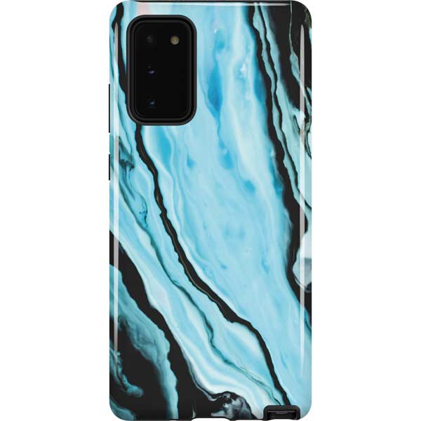 Aqua Blue Marble Ink Samsung Pro Case