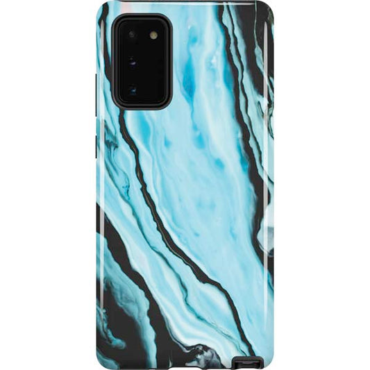 Aqua Blue Marble Ink Samsung Pro Case