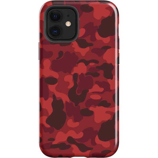 Red Street Camo Apple Impact Case