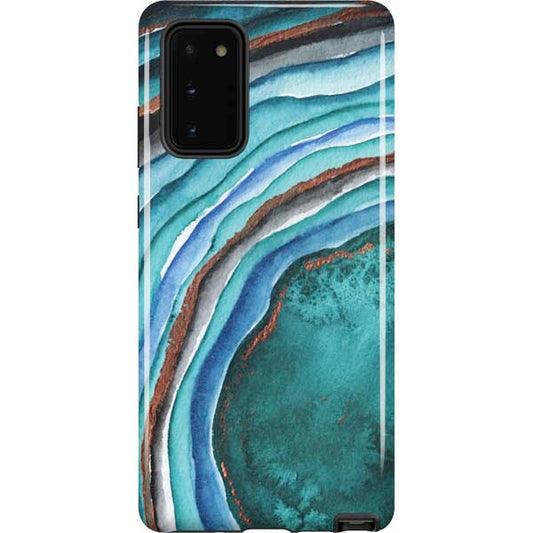 Turquoise Watercolor Geode Samsung Pro Case